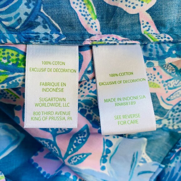 NEW with TAGS Lilly Pulitzer Bernadette Top in Macaw Blue size XXS MSRP $128 - Picture 11 of 13